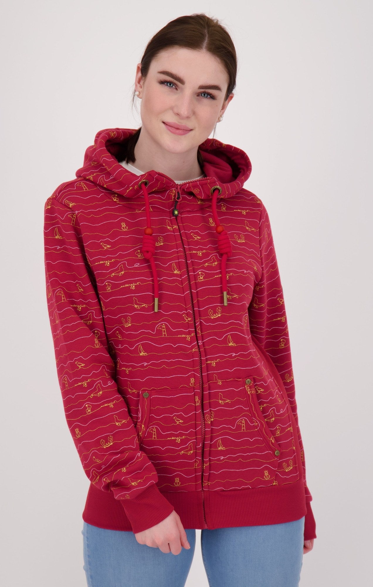 Kapuzensweatshirt Ankerglutwelle