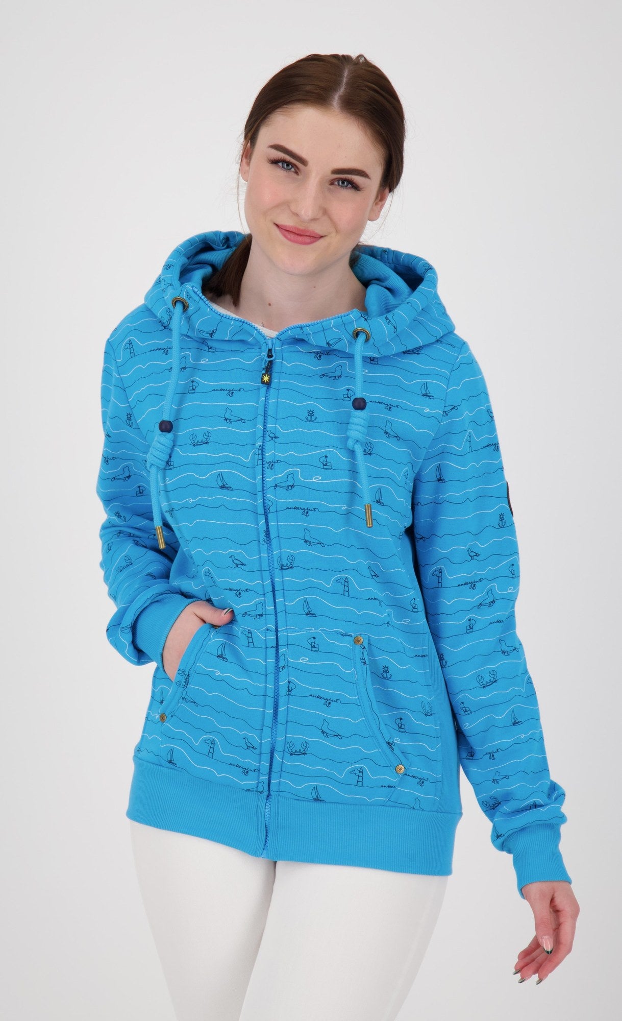 Kapuzensweatshirt Ankerglutwelle