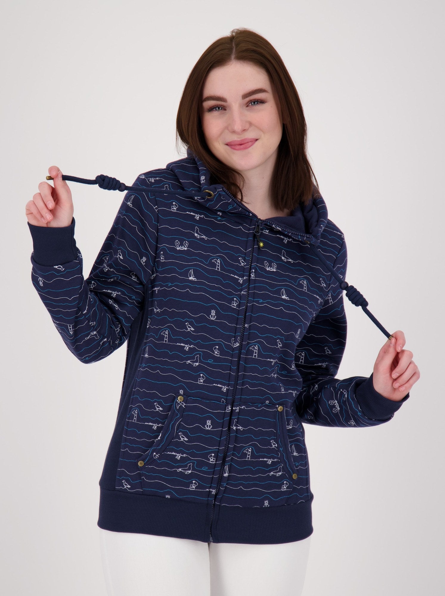 Kapuzensweatshirt Ankerglutwelle