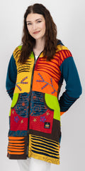 Fleecejacke Patchwork Nunavut
