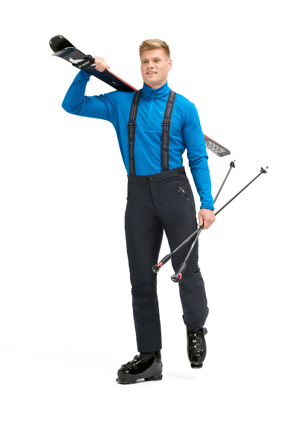 Maier Sports Copper slim große Größen – black