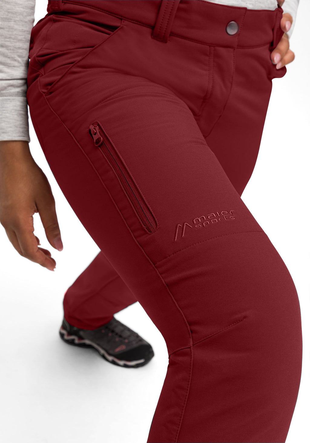 Maier Sports Helga Outdoorhose Damen – große Größen sun-dried tomato