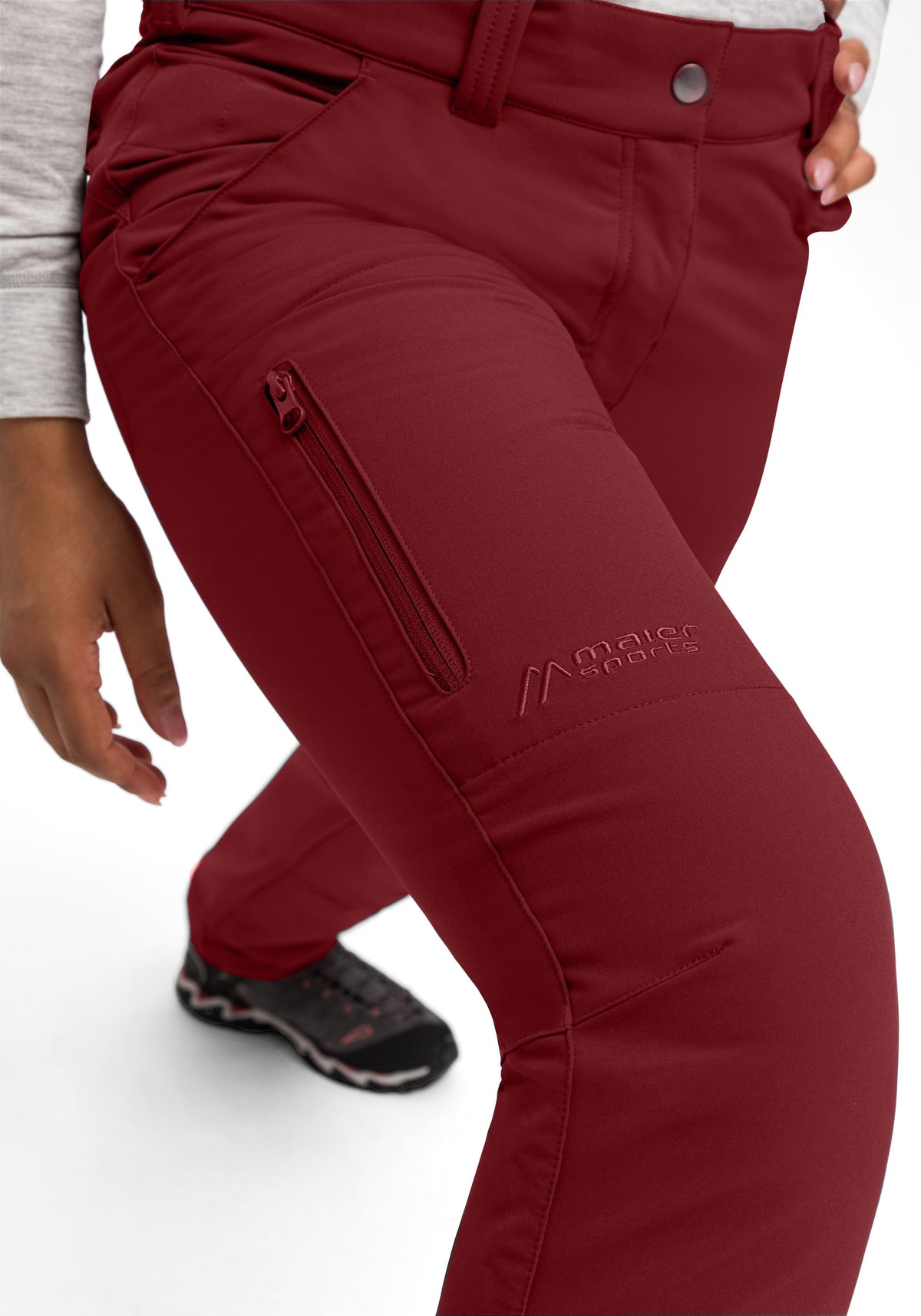 Maier Sports Helga Outdoorhose Damen – große Größen sun-dried tomato