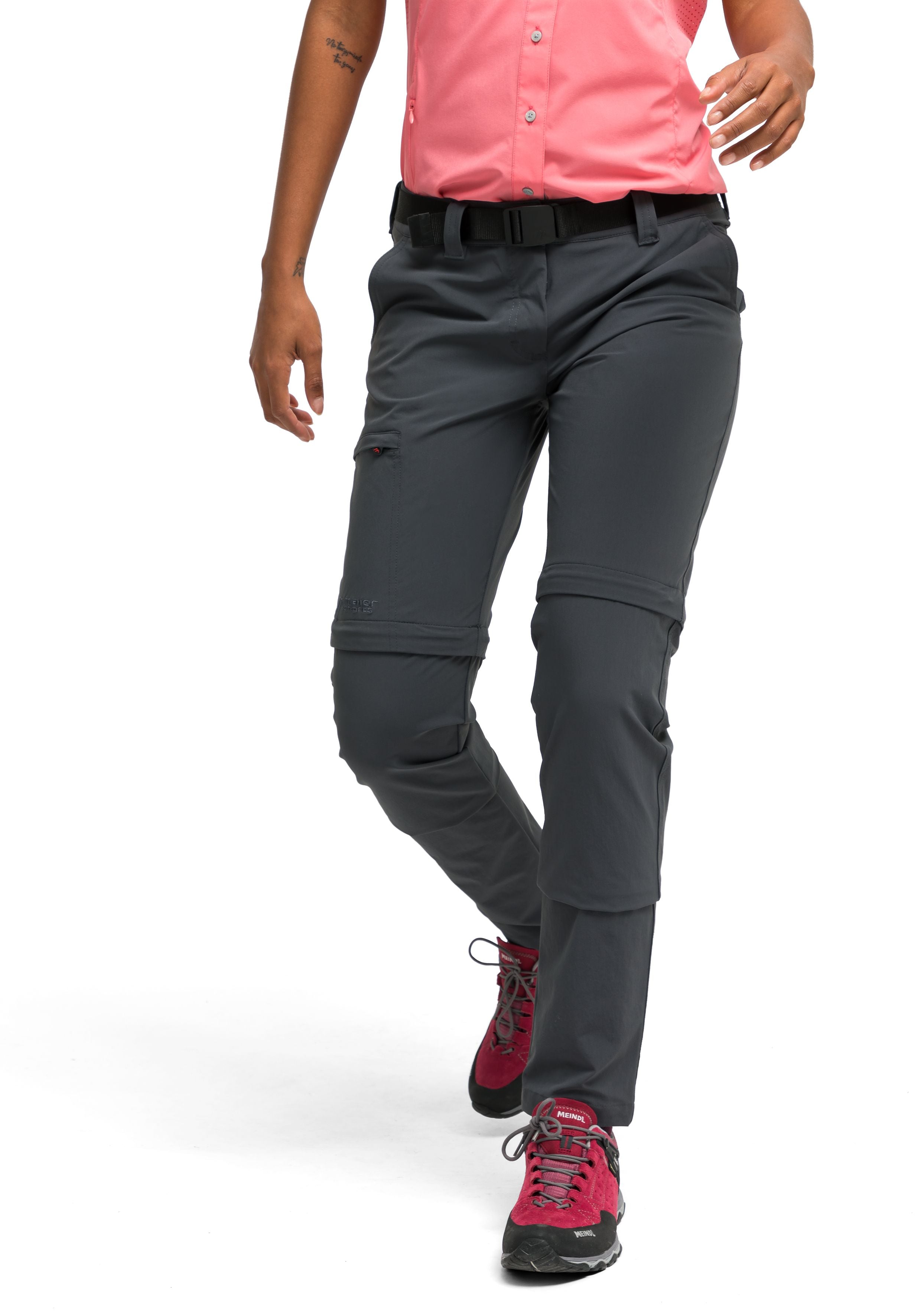 Maier Sports Inara slim zip große Größen – graphite