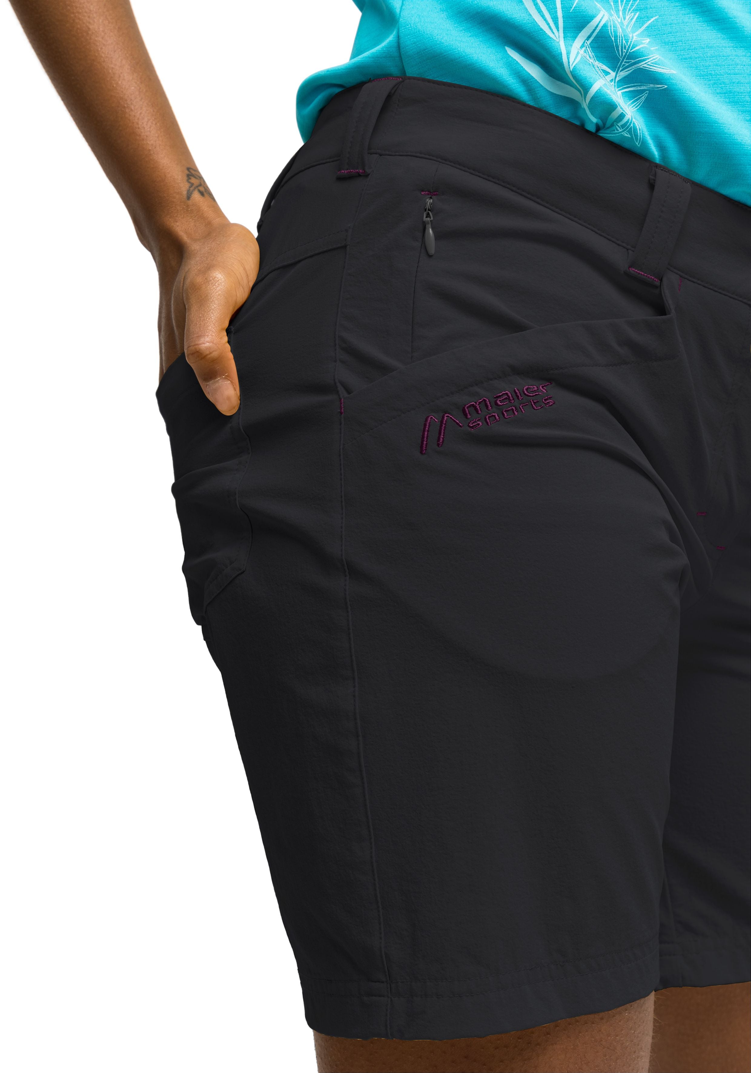Maier Sports Lulaka Shorts große Größen – black
