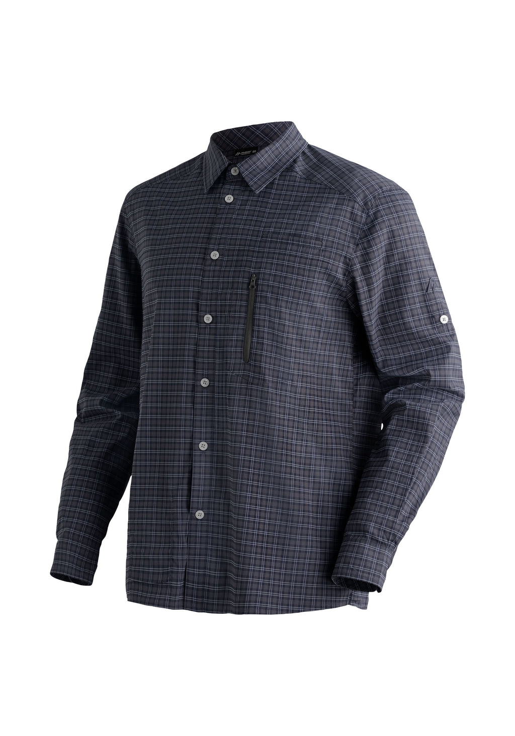 Maier Sports Mats L/S große Größen – grey check