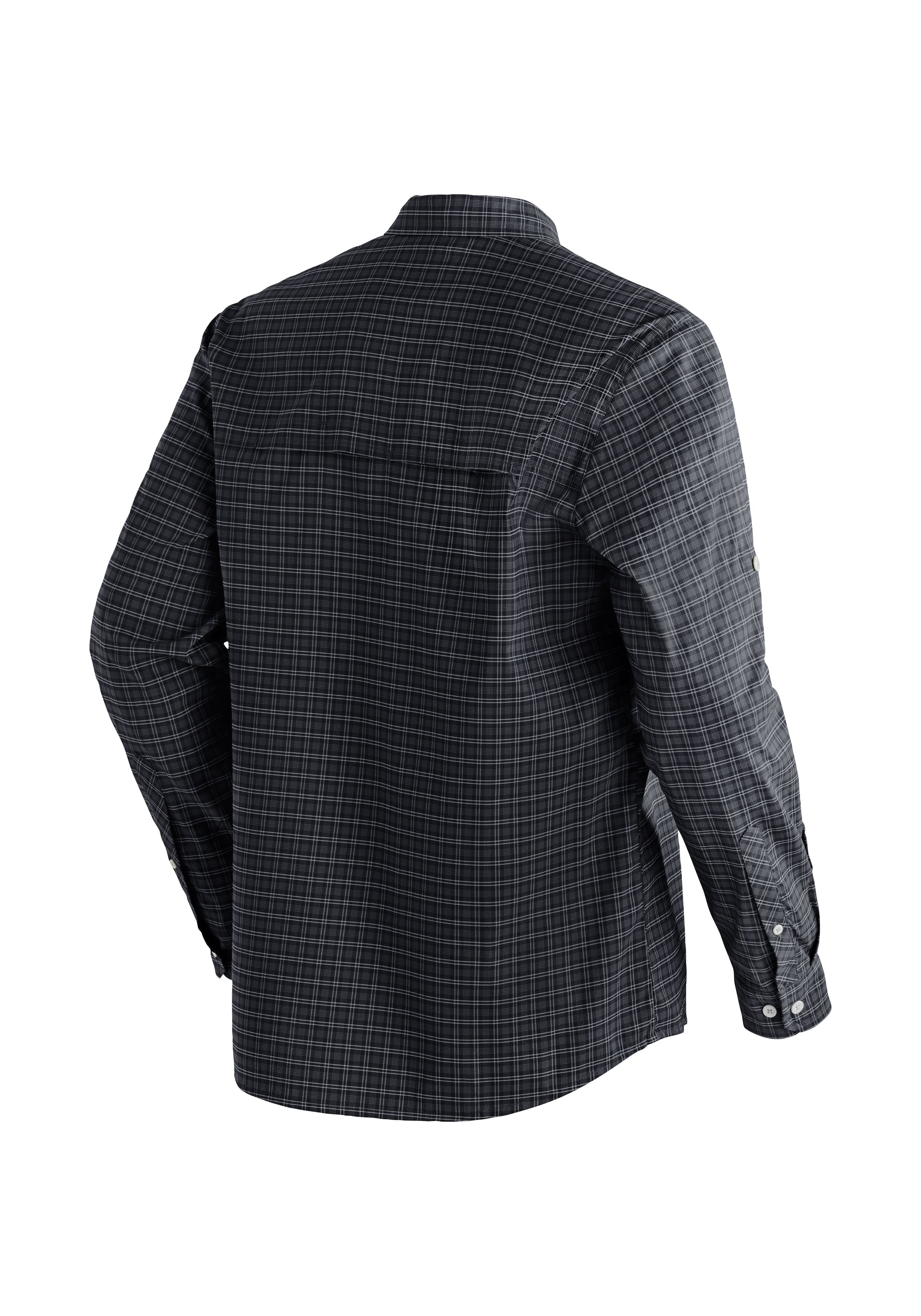 Maier Sports Mats L/S große Größen – grey check