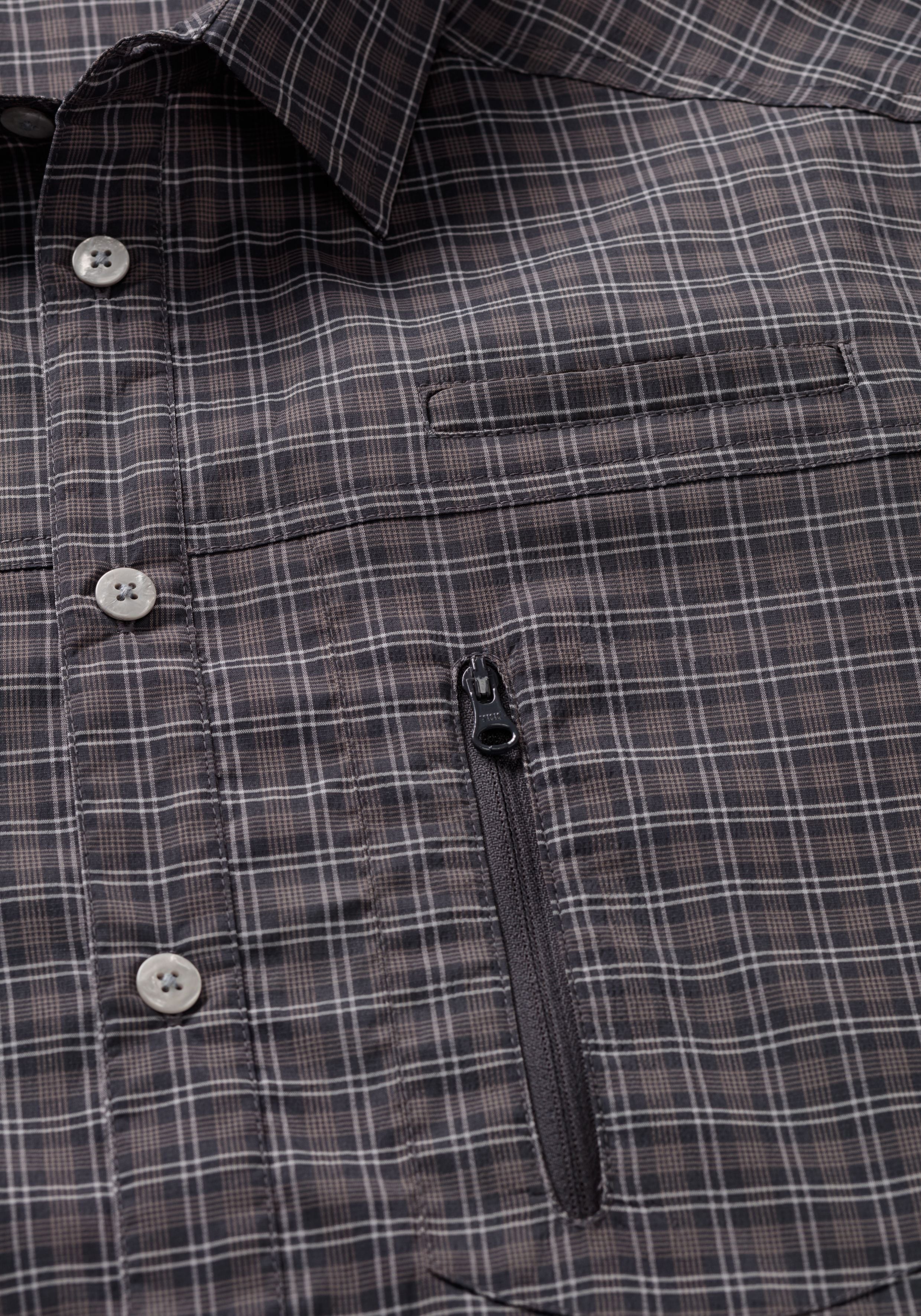 Maier Sports Mats L/S große Größen – grey check