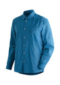 Maier Sports Mats L/S große Größen – blue check