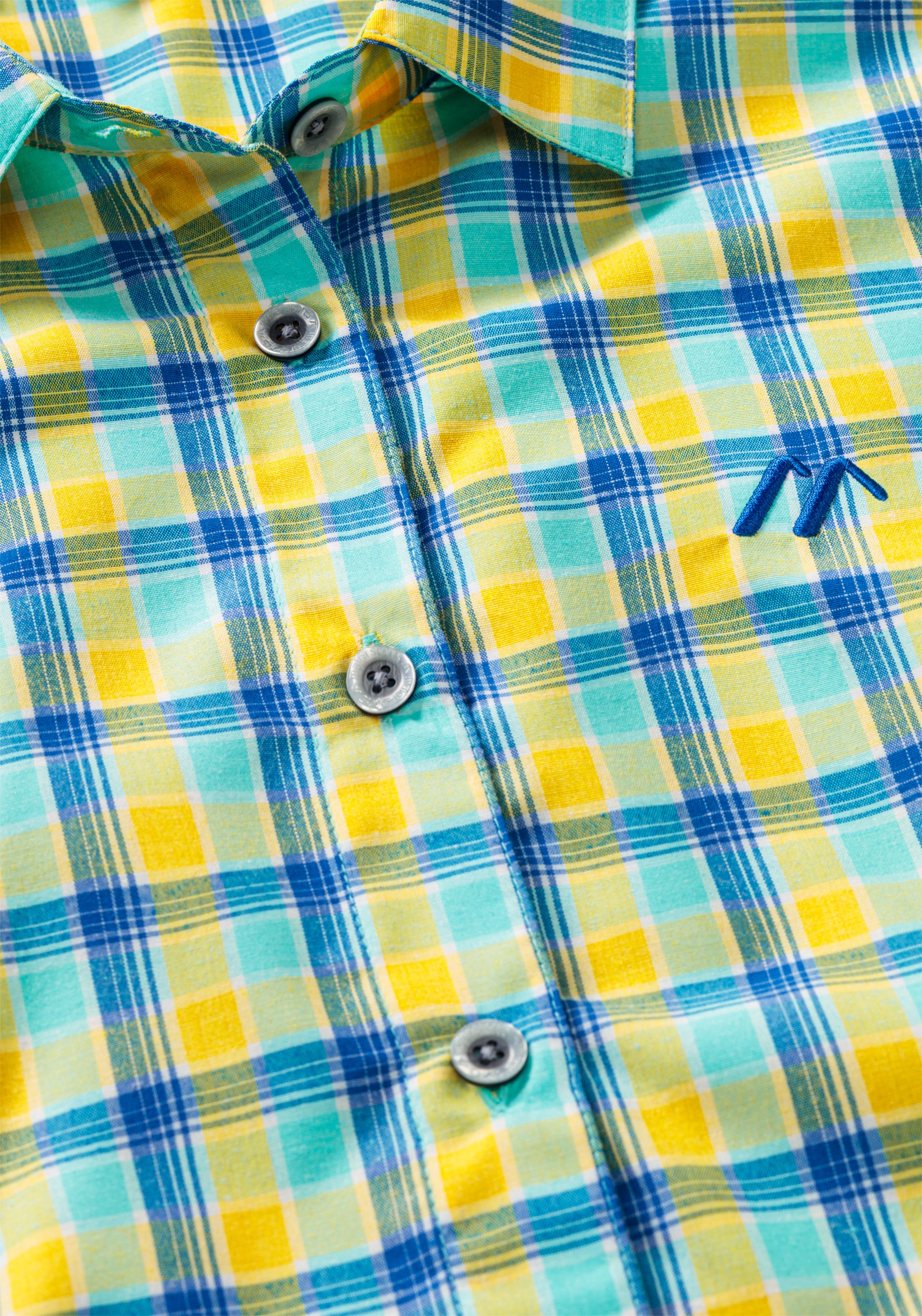 Maier Sports Philina große Größen – blue yellow check