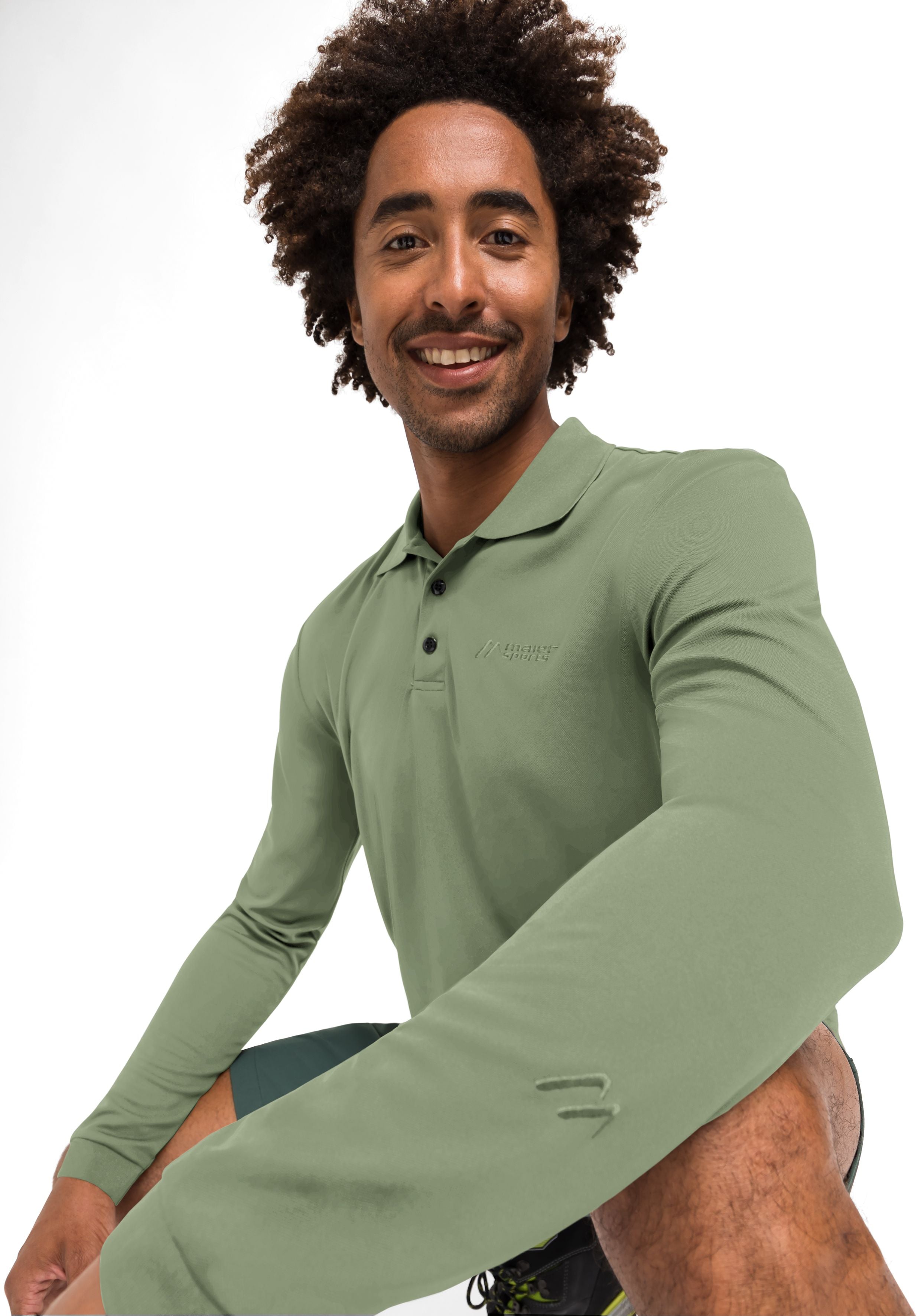 Maier Sports Ulrich L/S große Größen – green pond
