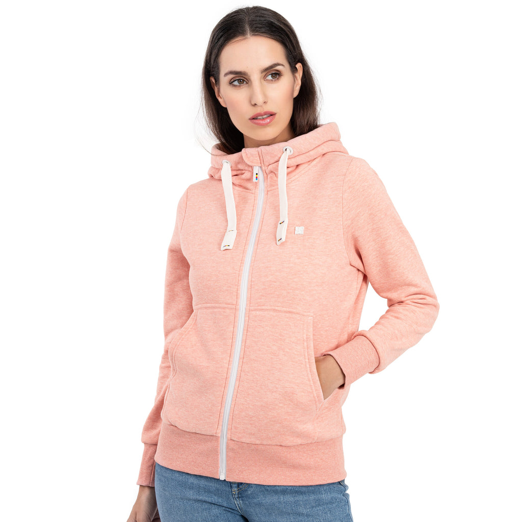 DEPROC Kapuzensweatjacke Finja II – peach melange