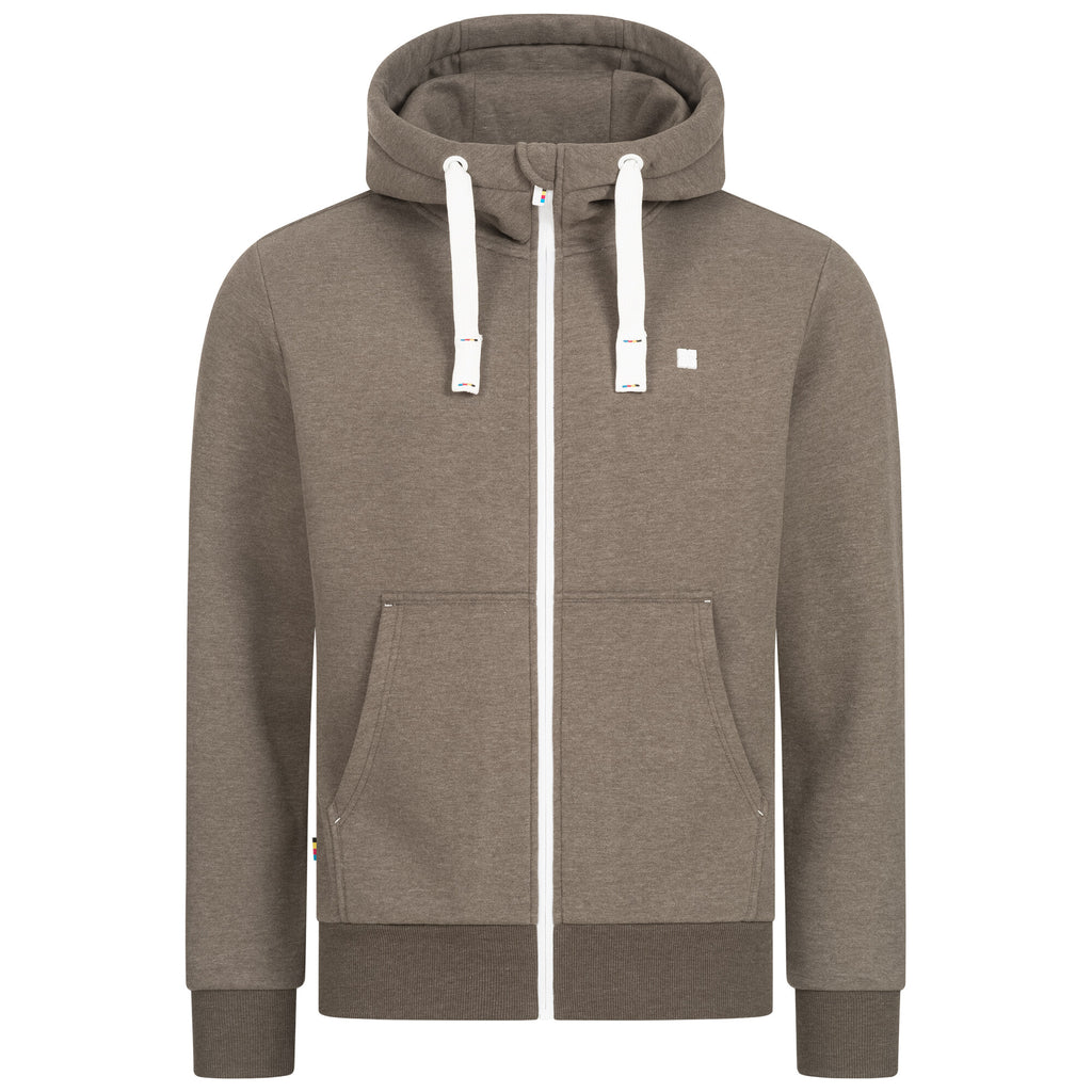 DEPROC ACTIVE Kapuzensweatshirt Finn II Braun Vorderansicht
