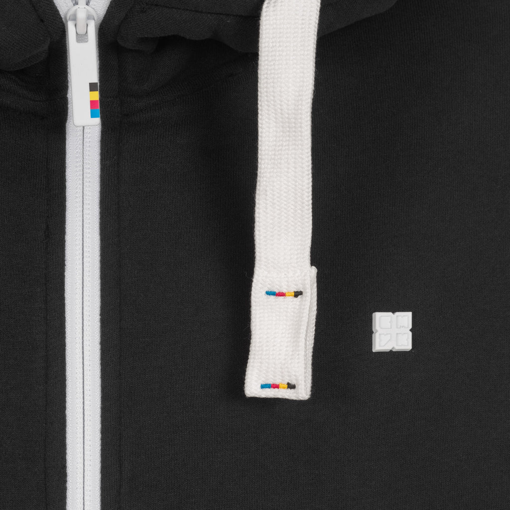 DEPROC ACTIVE Kapuzensweatshirt Finn II Schwarz Detail Kragen