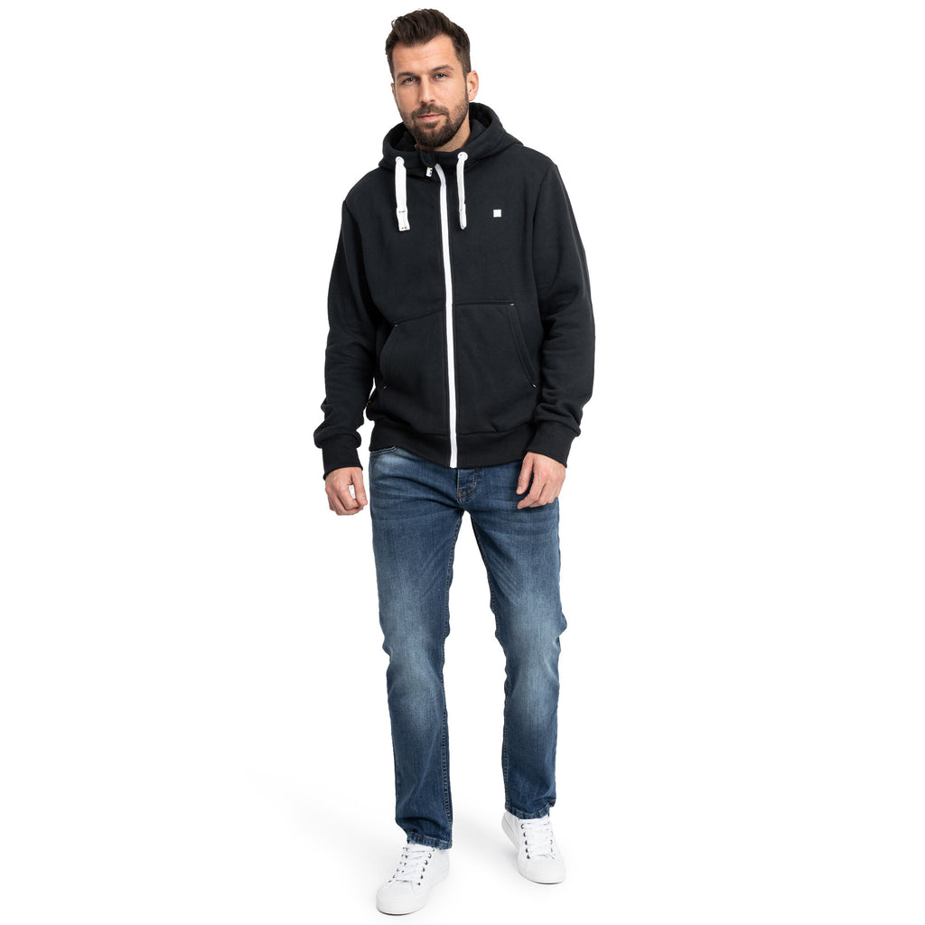DEPROC ACTIVE Kapuzensweatshirt Finn II Schwarz Ganzkörper getragen