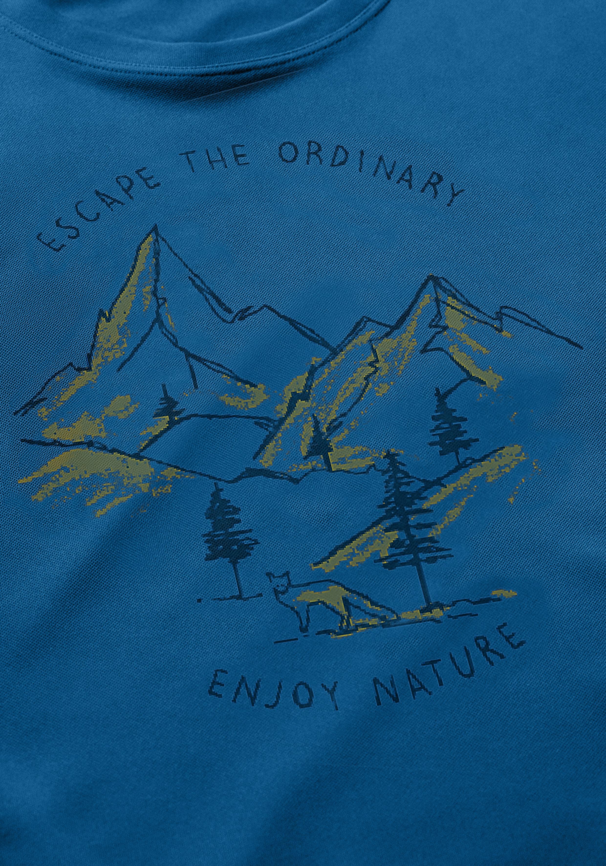 Maier Sports Dieter Print große Größen – imperial blue