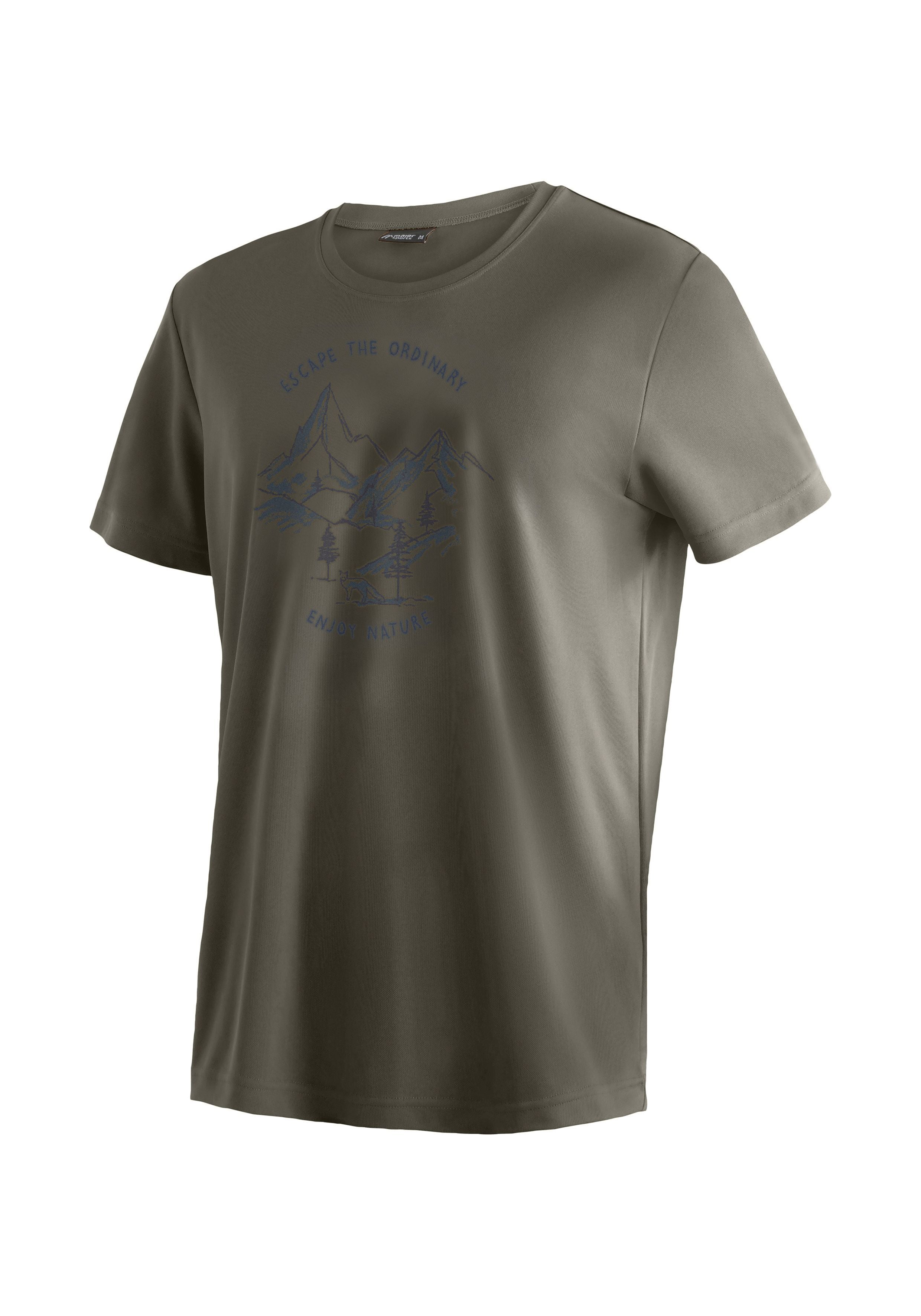 Maier Sports Dieter Print große Größen – teak