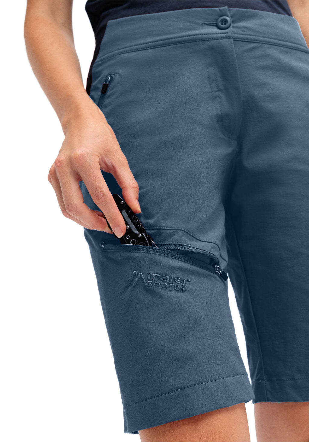 Maier Sports Inara Short Vario große Größen – ensign blue