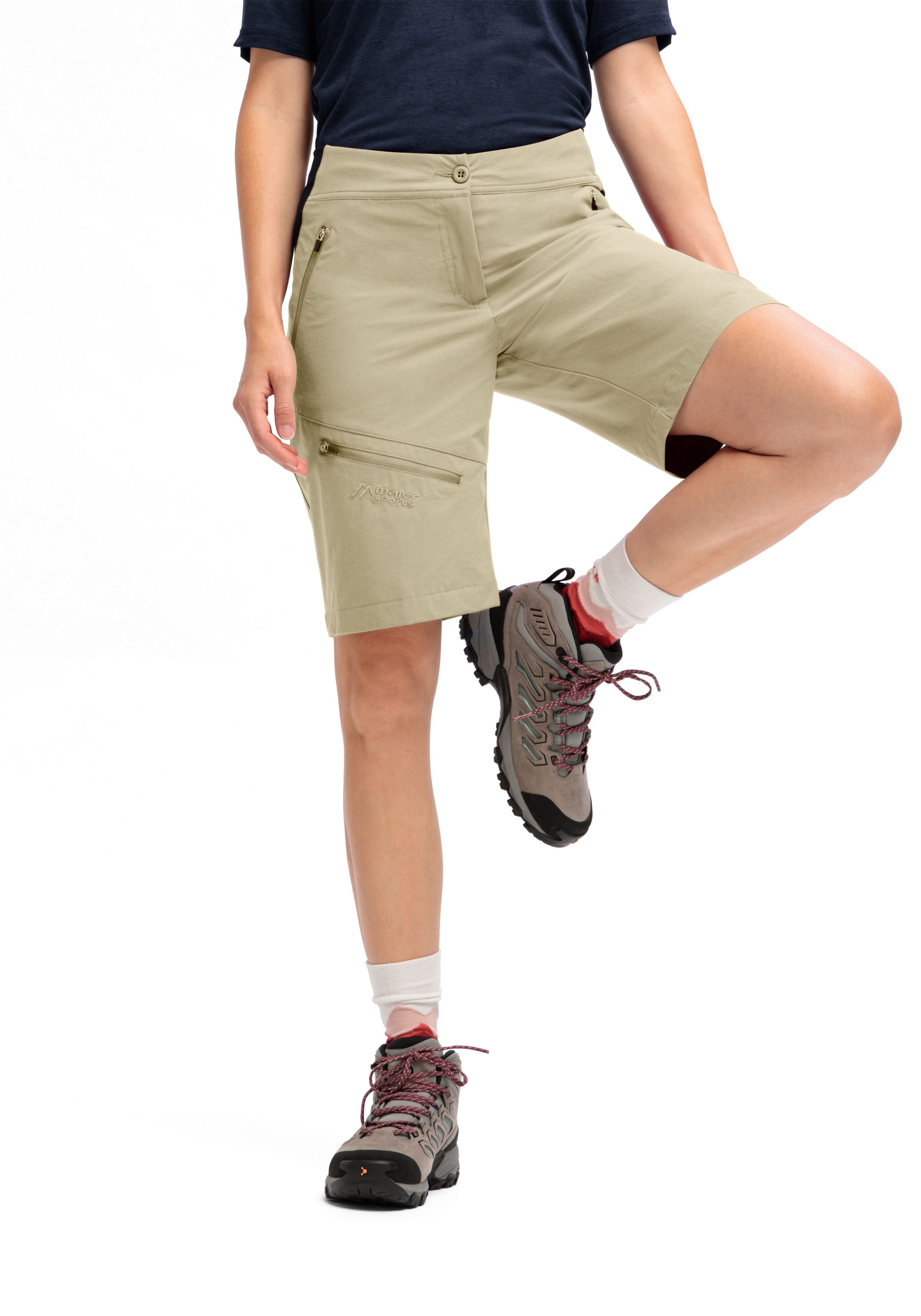 Maier Sports Inara Short Vario große Größen – brown rice