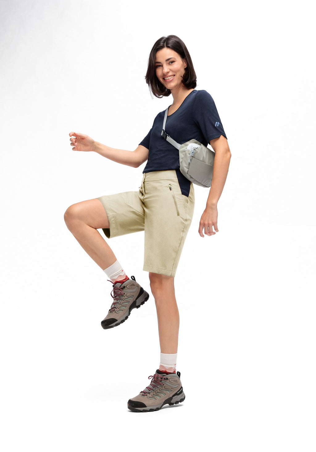 Maier Sports Inara Short Vario große Größen – brown rice
