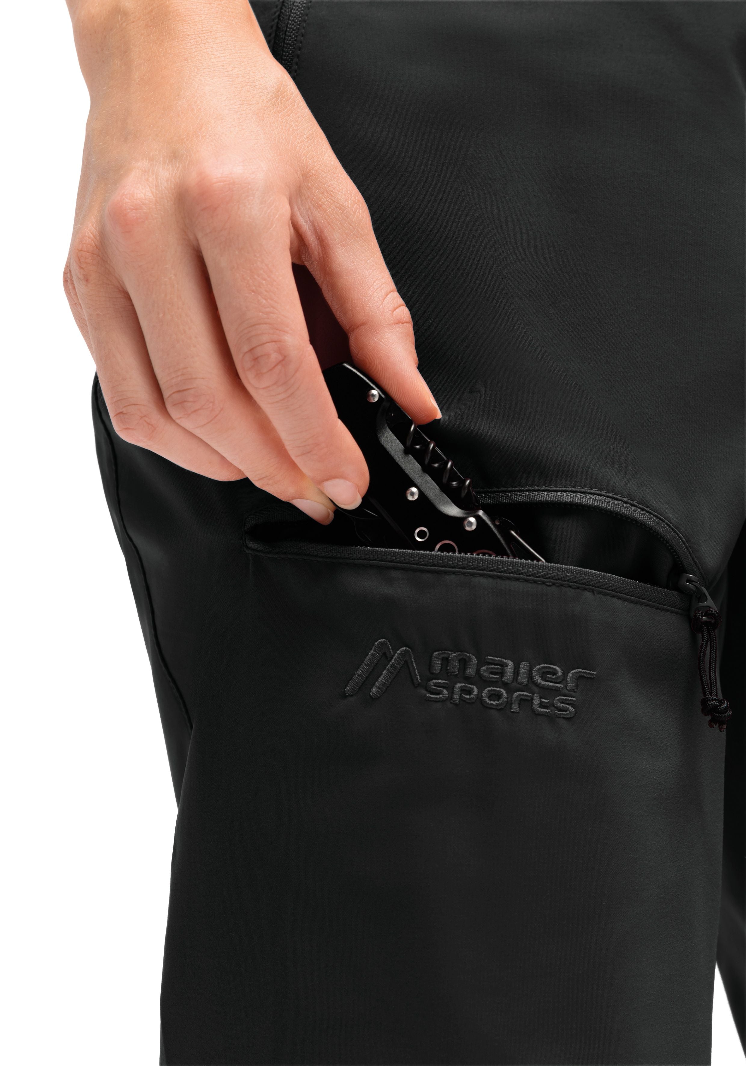 Maier Sports Lulaka Capri Loop große Größen – black