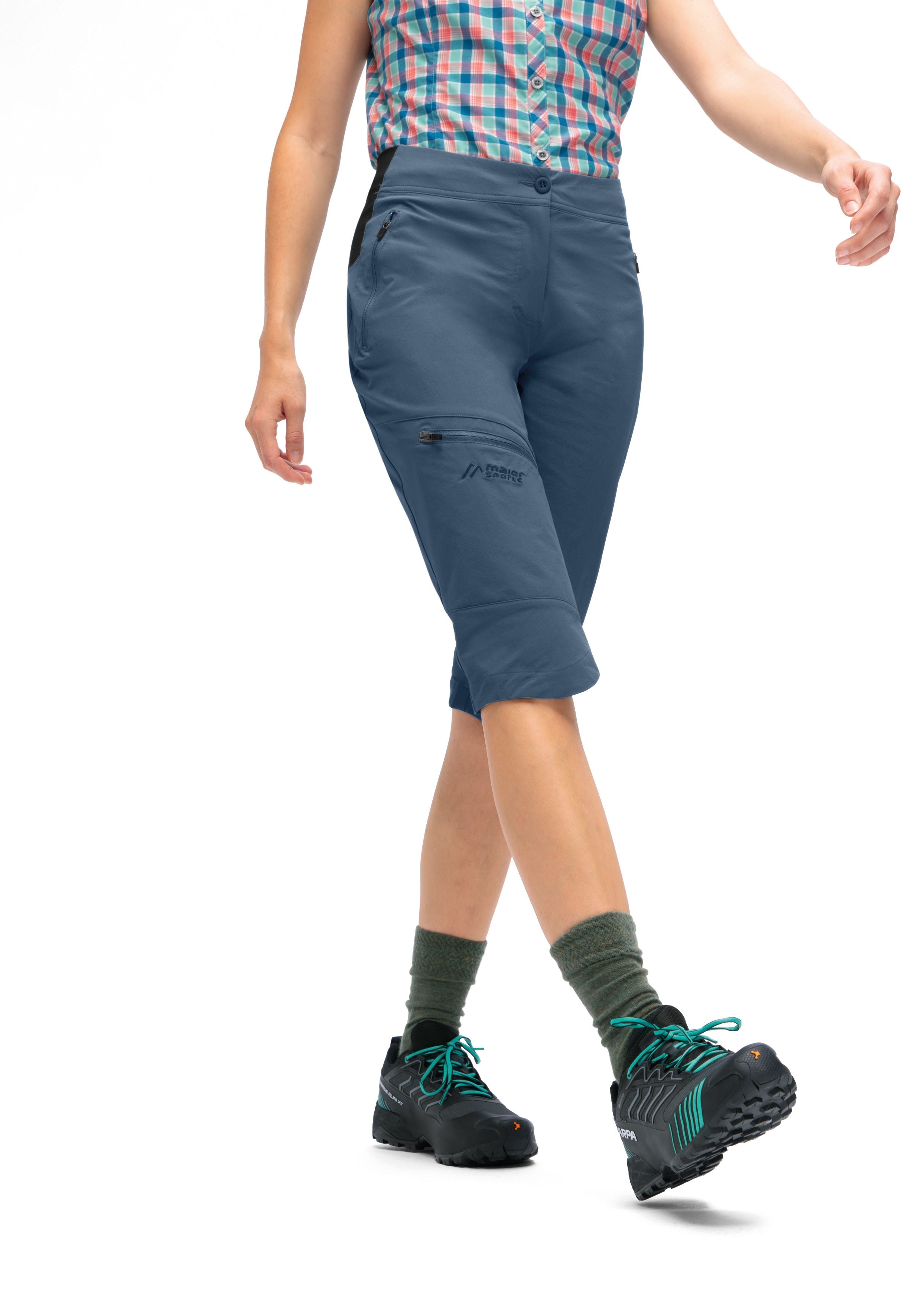 Maier Sports Inara slim Capri Vario große Größen – ensign blue