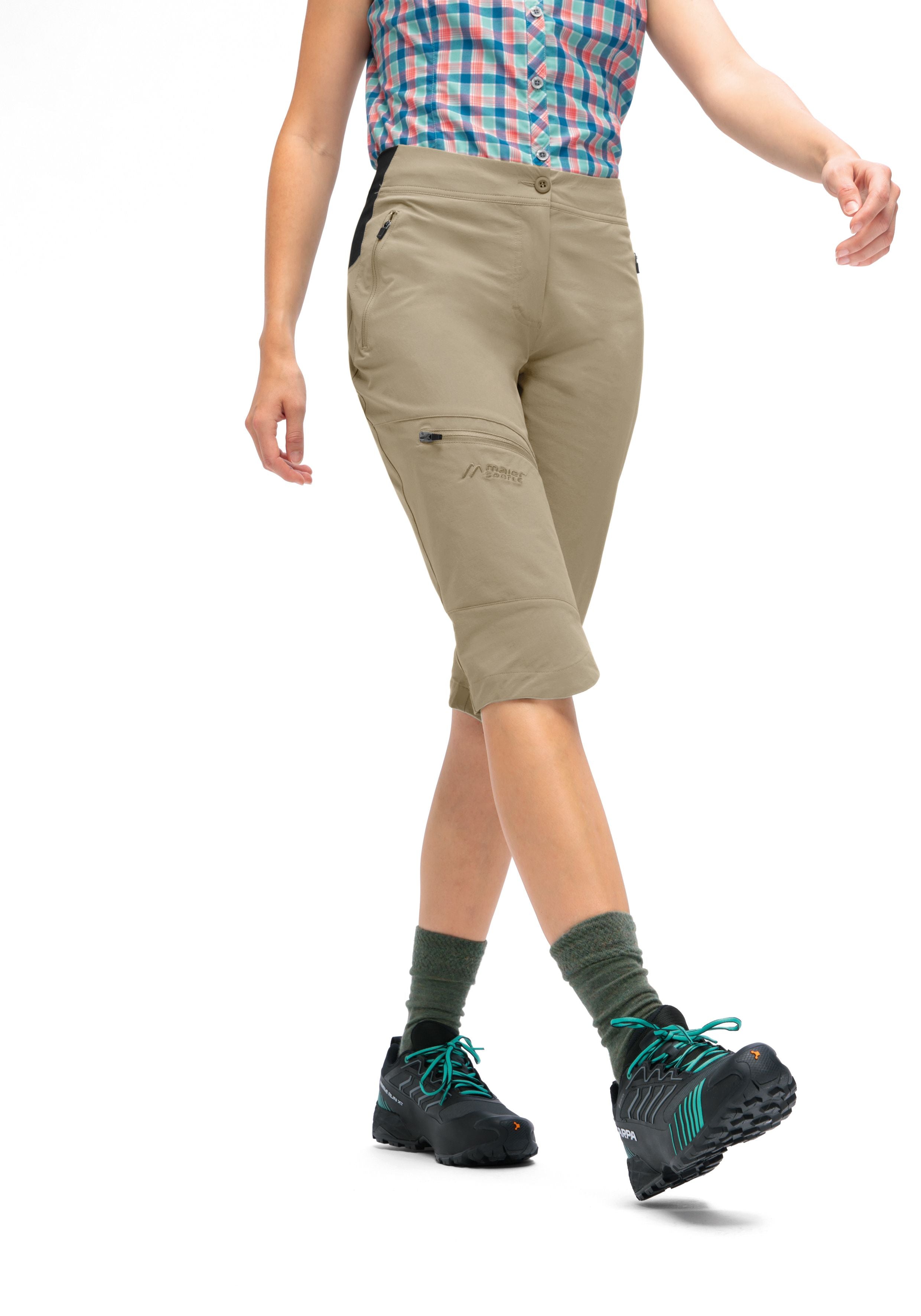 Maier Sports Inara slim Capri Vario große Größen – coriander