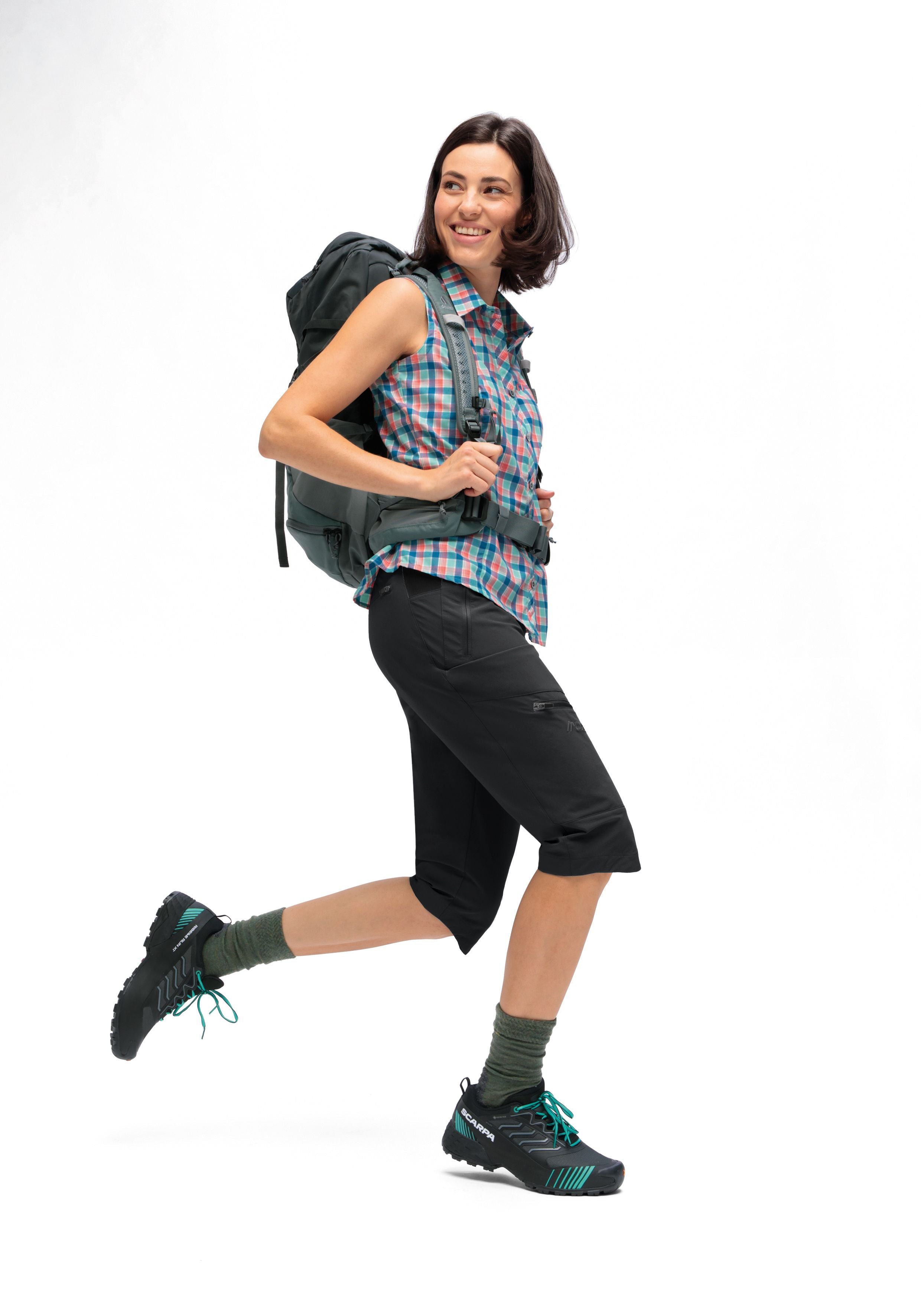 Maier Sports Inara slim Capri Vario große Größen – black