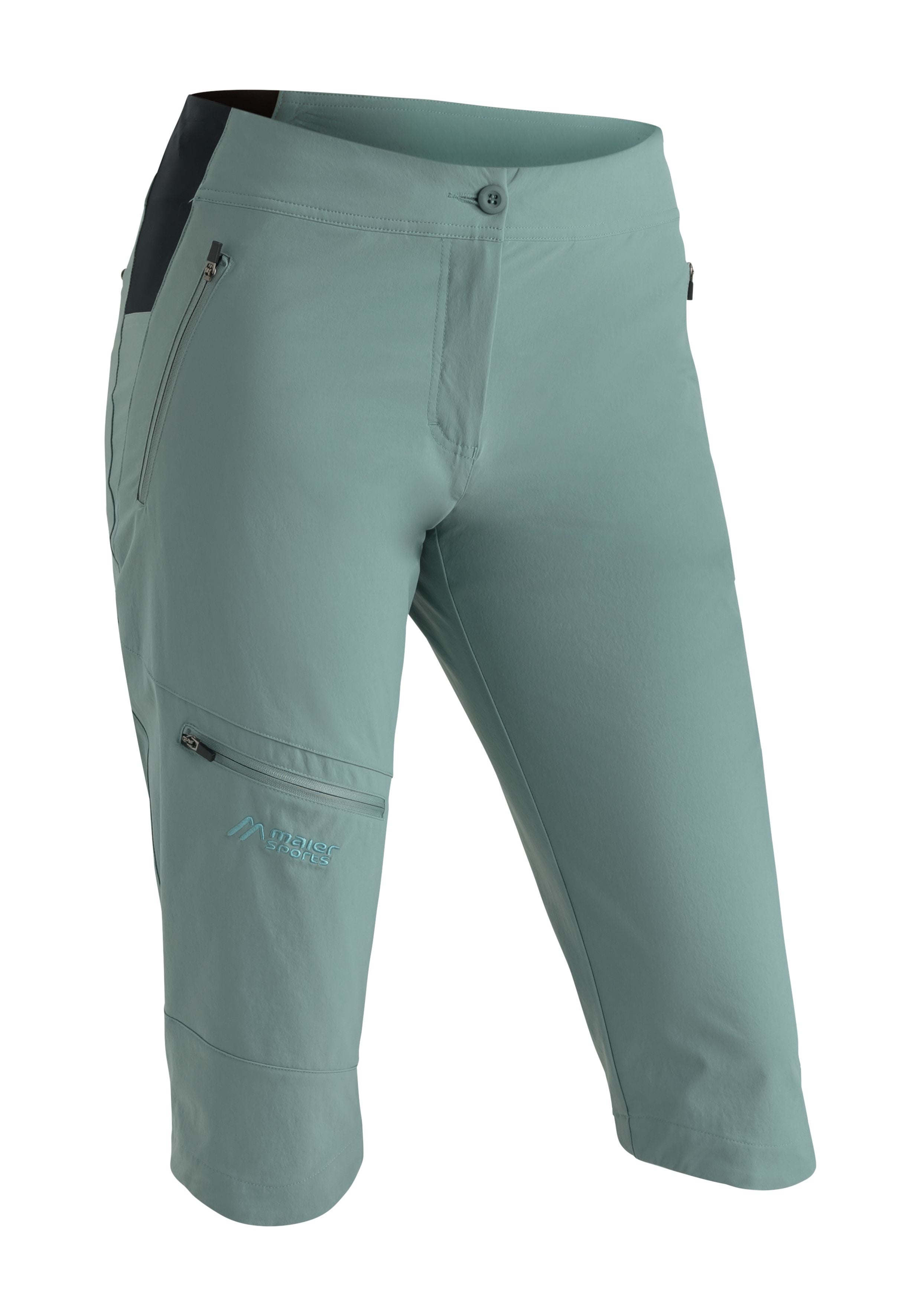 Maier Sports Inara slim Capri Vario große Größen – province blue
