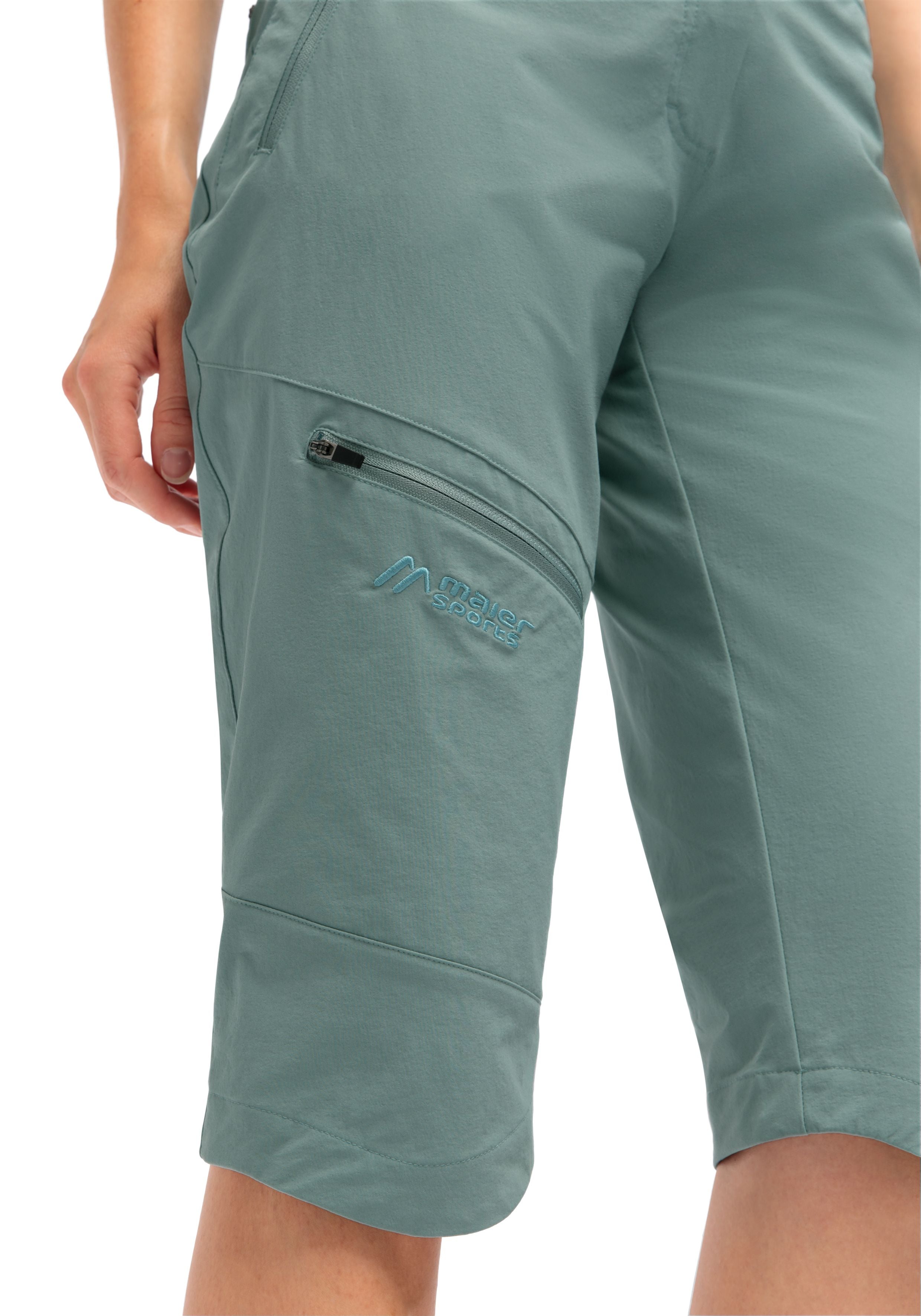 Maier Sports Inara slim Capri Vario große Größen – province blue