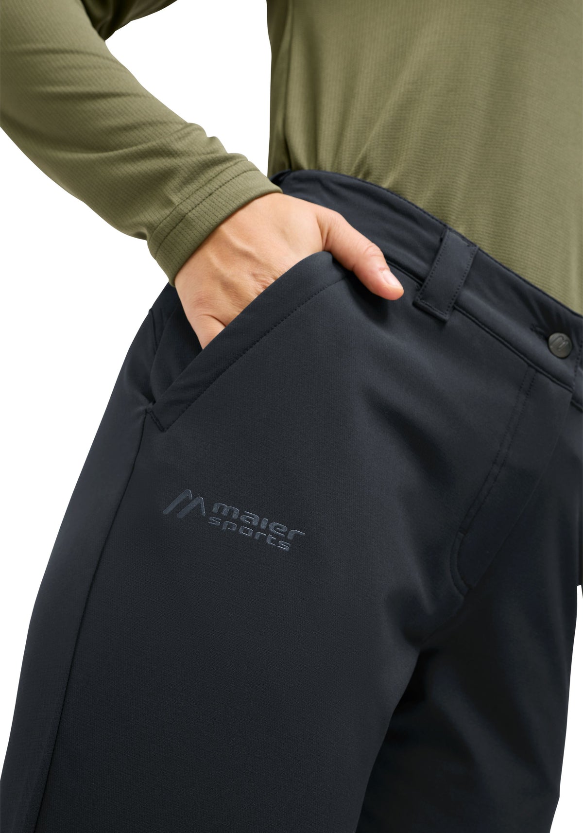 Maier Sports Essential Flex W Winterhose Damen – große Größen black