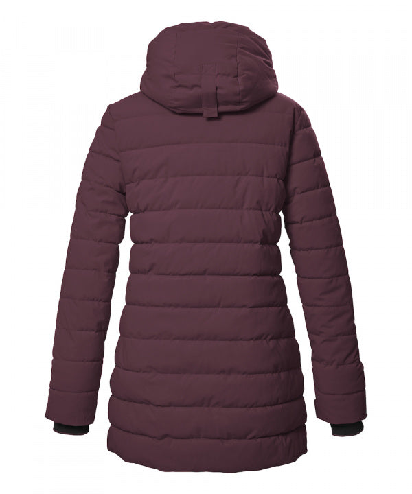 Killtec Damen Funktionsparka KOW 55 in dunkel mauve, Rückansicht