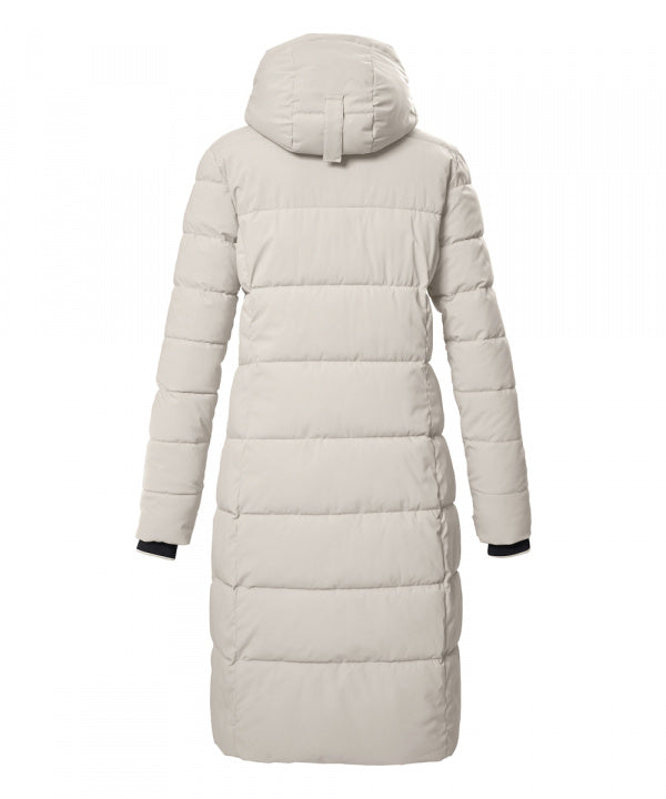 Killtec Damen Steppmantel KOW 56 in weißer sand, Rückansicht