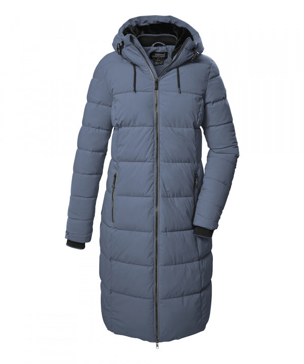 Killtec Damen Steppmantel KOW 56 in hell stahlblau