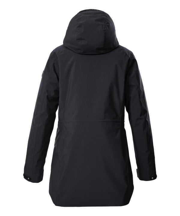 Killtec Damen Funktionsparka KOW 19 in metall, Rückansicht