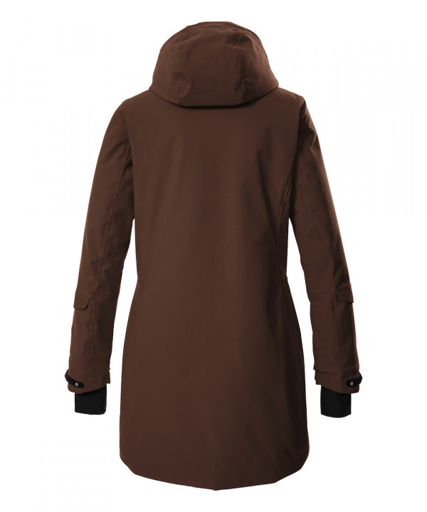 Killtec Damen Funktionsparka KOW 20 in cappucino, Rückansicht