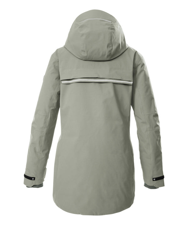 Killtec Damen Funktionsparka KOW 16 in helles salbei, Rückansicht