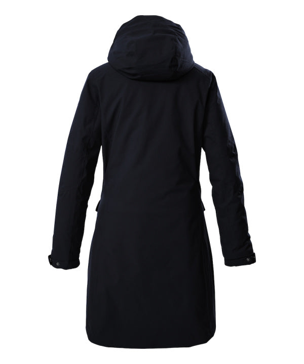 Killtec Damen Funktionsparka KOW 18 in schwarz blau, Rückansicht