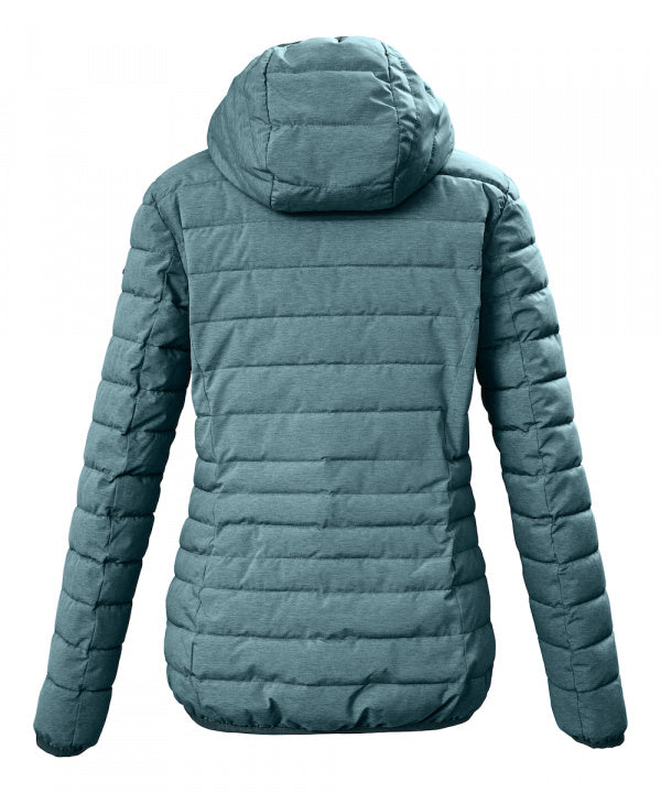 G.I.G.A. DX Damen Steppjacke GW 49 in hellpetrol, Rückansicht