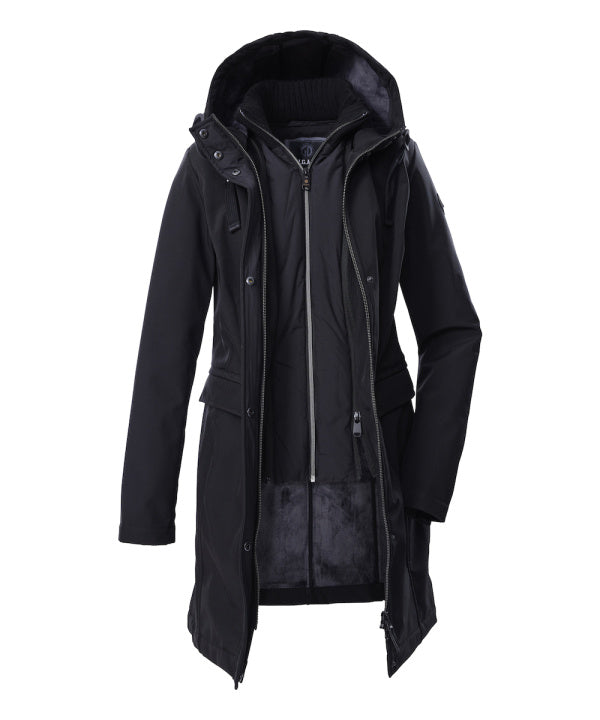 G.I.G.A. DX Damen Funktionsparka GW 79 in schwarz, Rückansicht