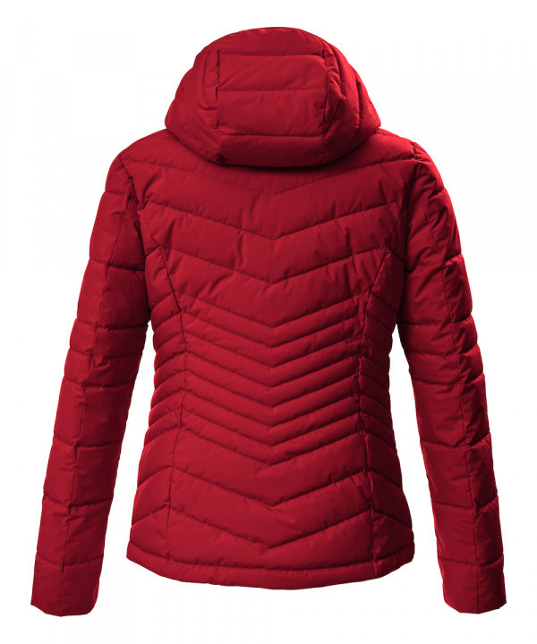 G.I.G.A. DX Damen Steppjacke GS 91 in modern red, Rückansicht
