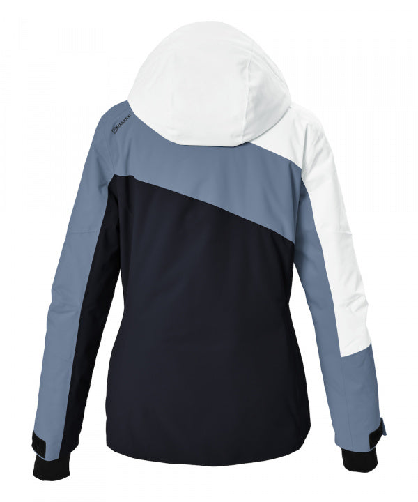 Killtec Damen Skijacke KSW 101 in hell stahlblau, Rückansicht