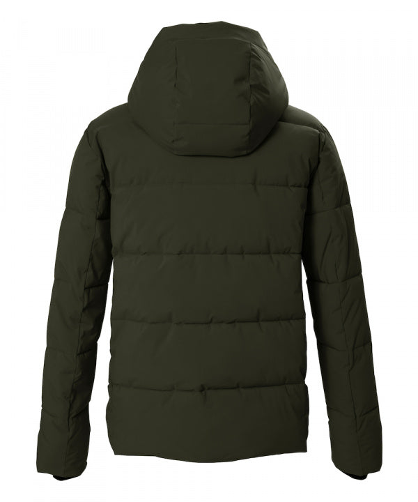 G.I.G.A. DX Herren Steppjacke GW 5 in dunkeloliv, Rückansicht