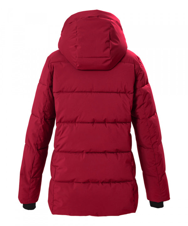 G.I.G.A. DX Damen Steppjacke GW 9 in rot, Rückansicht
