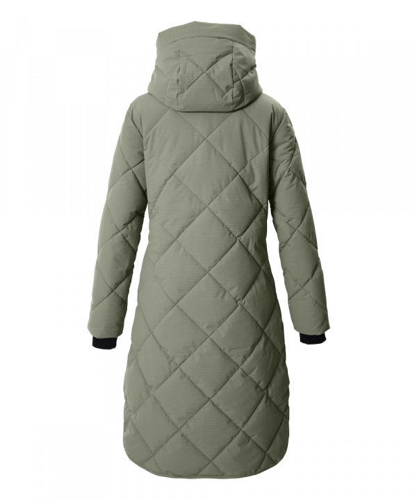 G.I.G.A. DX Damen Steppmantel GW 29 in seagrass, Rückansicht