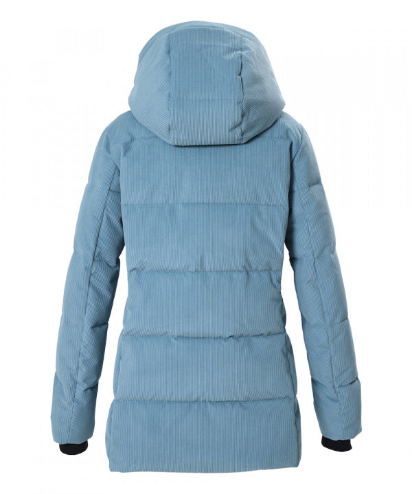 G.I.G.A. DX Damen Steppjacke GW 48 in hellpetrol, Rückansicht