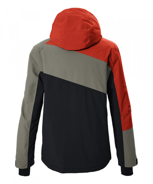 Killtec Herren Skijacke KSW 89 in orange, Rückansicht