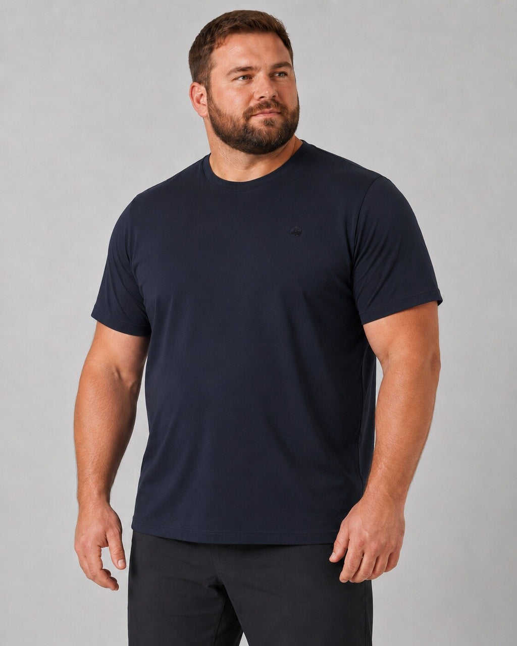 DEPROC LAGUN Herren T-Shirt navy – XXL-Modelbild 1