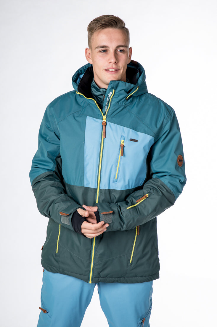 CNSRD Herren Skijacke John Petrol-lightblue-forest