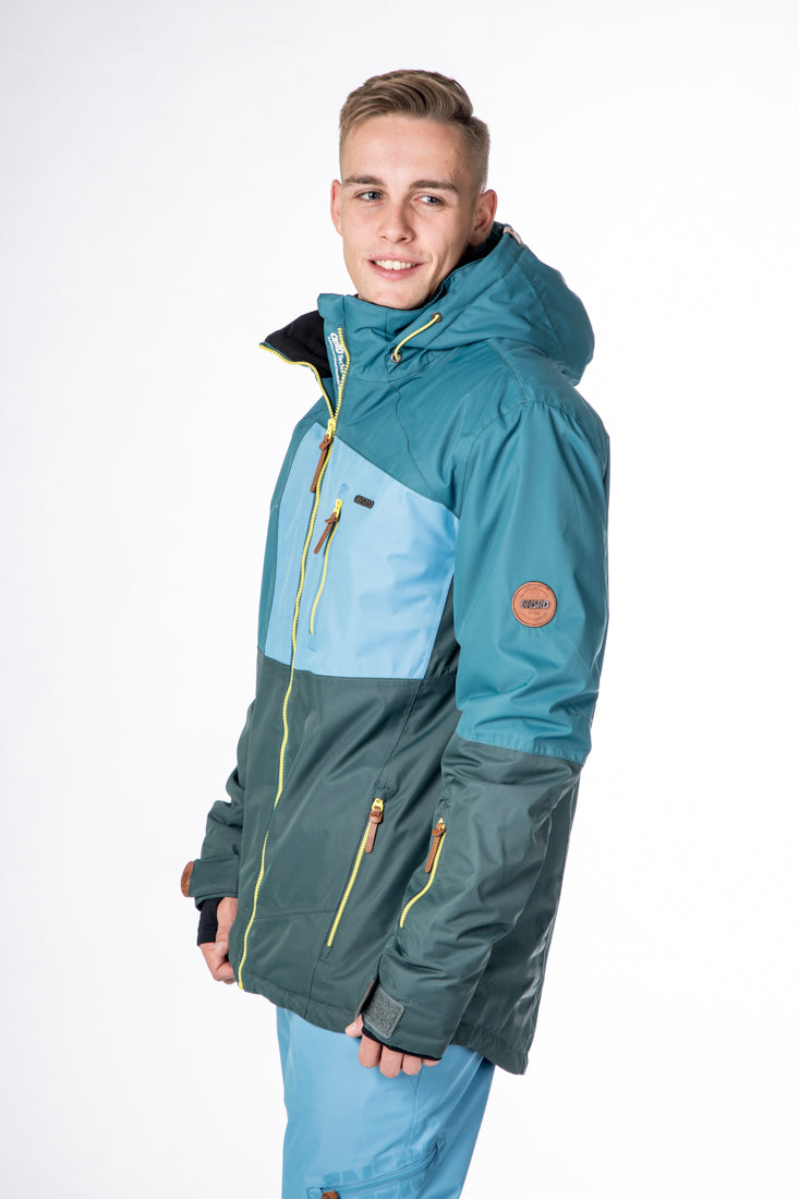 CNSRD Herren Skijacke John Petrol-lightblue-forest